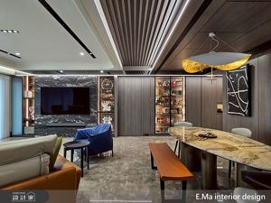 60坪現代奢華風新成屋，開放式客餐廳、弧形玻璃書房、成為全家人自在生活的溫度宅_視覺圖