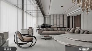 以光、留白與線性構築的百坪現代宅邸，展演一家四口自在從容的生活節奏_視覺圖