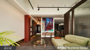 讓意料之外的紅為私宅上新妝! 桃園21.5坪新成屋展現兩口之家的溫暖與態度_視覺圖