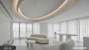 65坪北歐風新成屋，以弧形與留白構築如美術館般的生活場景_視覺圖