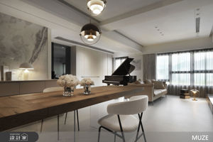 打破格局框架把家變演奏廳！科技與藝術在「微水泥」地坪上完美交會，只為圓一個收藏陽明山景的音樂夢_視覺圖