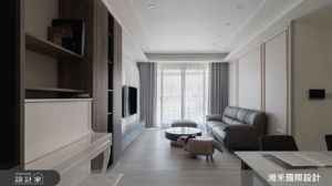 一進門就被療癒！45 坪大地色美宅，石紋電視牆、弧線與鋼琴的溫柔交織，讓家擁有飯店般的沈穩雅致_視覺圖