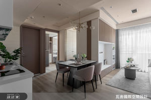 輕甜法式風格生活提案，高坪效兩房兩廳的預售屋，用奶茶色與軟裝疊加出的優雅日常_視覺圖