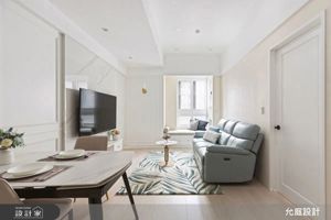 20坪新成屋的三房兩廳裝潢提案!簡約奶油色X白色石紋，打造屬於我們的第一個家_視覺圖