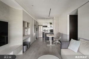 北歐X現代的16.7坪兩房小宅不擁擠！貼心寵物設計讓機能與美感一次到位_視覺圖