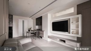 22.5坪輕奢風放大採光與收納，開放式客餐廳與電視牆機能規劃全解析_視覺圖