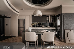 桃園八德20坪新成屋逆襲！黑色混搭風，用石材、烤玻與鍍鈦金屬勾勒兩房個性小豪宅_視覺圖