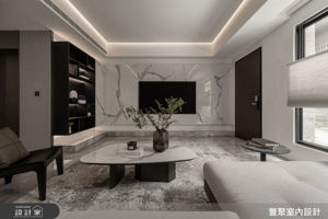 107 坪現代風透天別墅，以灰白與圓弧語彙勾勒俐落大器的生活場景_視覺圖