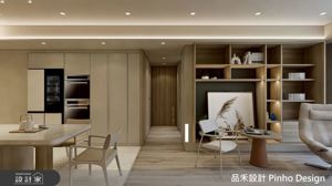 真正的高端是懂得留白！60 坪日式住宅擁抱書店感，隱形動線詮釋視覺降噪的低奢生活_視覺圖