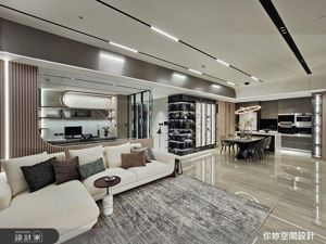 37.5坪四房新古屋把深色收進柔光裡，讓回家有了呼吸感的沉穩輪廓_視覺圖