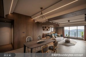 回家就像度假 Check-in！53 坪預售屋拆除隔間引景入室，將旅行記憶剪輯成山林裡的詩意日常_視覺圖