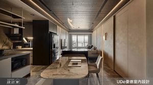把長形格局變成一道風景，桃園28坪現代宅以黑白灰建構空間景深的層次美學_視覺圖