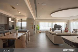 淡水60坪現代風豪宅設計，大坪數住宅實現私人天文館與精品咖啡空間_視覺圖