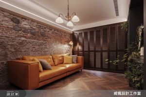 釋放老屋生活尺度！25坪老屋翻新以花磚鐵道磚鋪陳法式工業風感生活_視覺圖