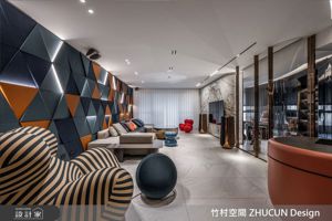跳脫方正框架！69坪現代風以圓弧動線與絢麗色彩，打造流動感藝術宅_視覺圖