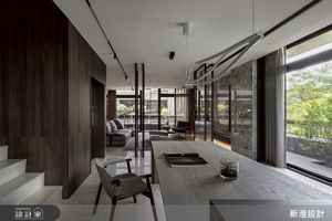 台中127坪現代風透天豪宅引用分層設計，展現三代同堂恰到好處的溫馨距離_視覺圖