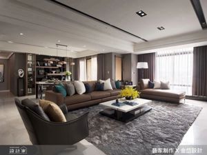 58坪輕奢中古屋，大理石玄關、展示收納與回字動線實現高質感現代宅_視覺圖