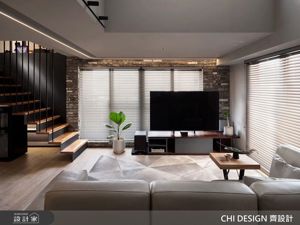 【TV】45坪樓中樓Loft微醺宅 懸吊樓梯的極致工法_視覺圖