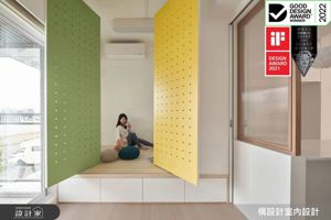 極致小宅設計 - 12坪北歐風居家的空間智慧與收納奇蹟，3口之家獲得2022 Good Design Australia Winner_視覺圖