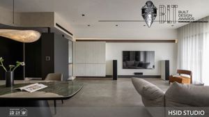 29坪極簡現代宅，以弧形回應流動河景，樺設室內裝修設計贏得2024 MUSE Design Awards與瑞士BLT設計大獎雙料殊榮_視覺圖