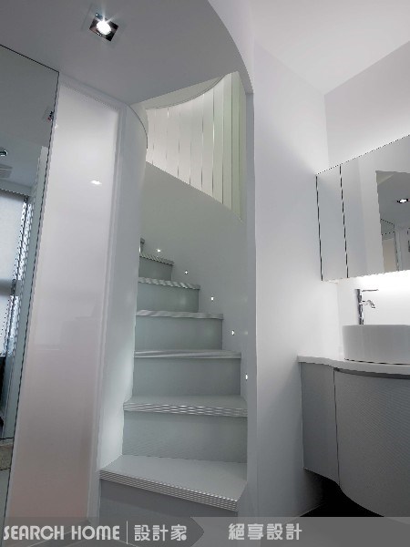 17坪新成屋(5年以下)＿現代風浴室樓梯案例圖片＿絕享設計＿絕享_10之4