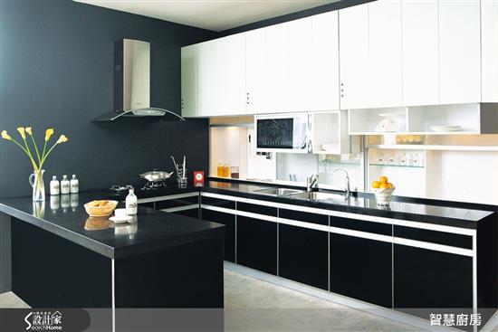 智慧廚房 AIKitchen-電動系列 - 電動升降吊櫃+推門收納櫃-電動系列 - 電動升降吊櫃+推門收納櫃,智慧廚房 AIKitchen,廚房門板