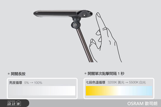 OSRAM 歐司朗-德勒斯登調光調色LED護眼檯燈極致款, Ra90-OSRAM 歐司朗 德勒斯登調光調色LED護眼檯燈 極致款, Ra90,OSRAM 歐司朗,桌燈
