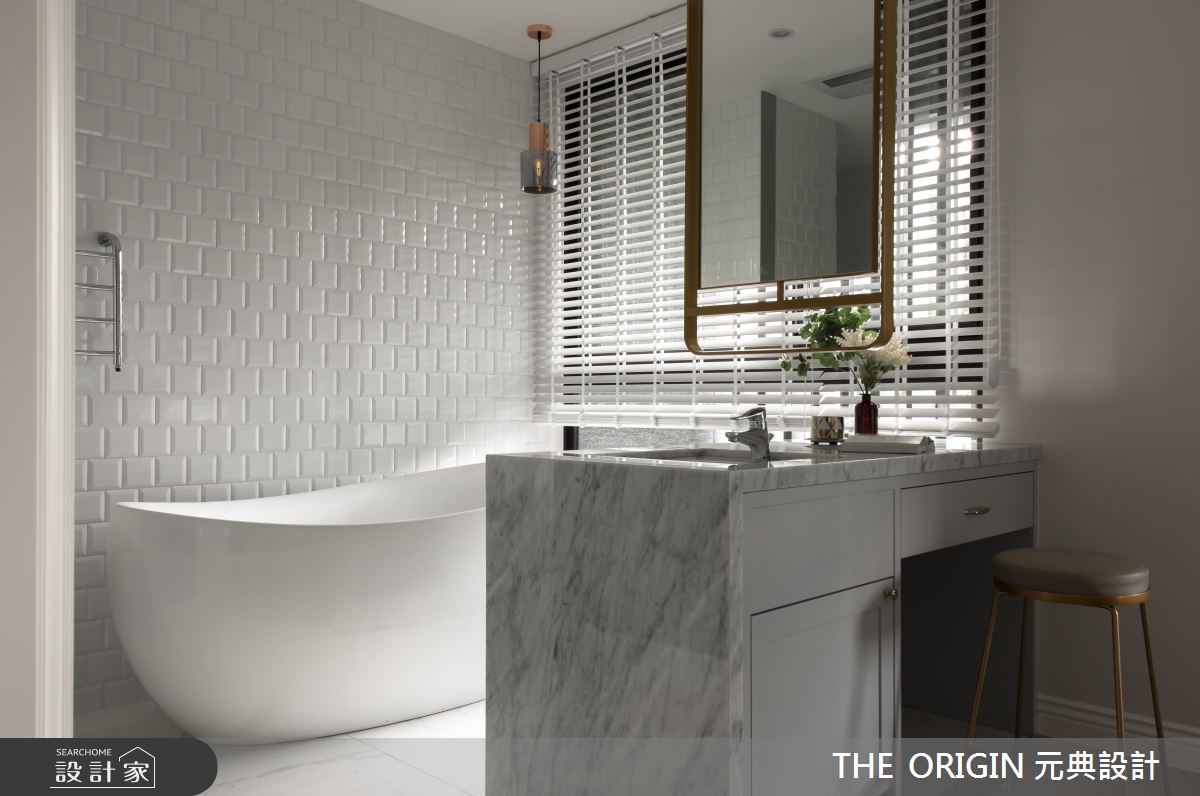 16 坪的悠遊藍調宅，在臥房內打造夢幻獨立浴缸！