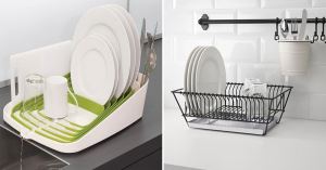 廚房沒有烘碗機？別擔心！蒐羅15種瀝乾碗盤的好方法！連家政婦都大推的時尚瀝水架～_視覺圖