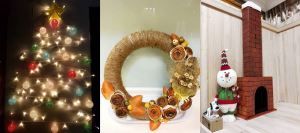 [網友素人DIY] 利用衣架、廢材、果皮，竟能打造絕美聖誕樹、煙囪!_視覺圖