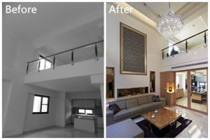 【透天厝改造Before&After】五層樓給6個人住～空間過剩啦！何不保留一樓挑高，大器又寬闊！_視覺圖