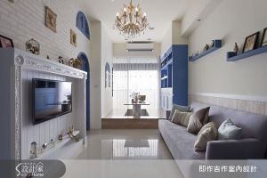 好休閒、好清爽的地中海式藍白鄉村樓中樓_視覺圖