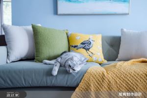 30坪好宅與喵同樂　藍色音樂海跳躍無形音符_視覺圖