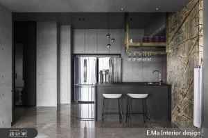 小隱廚房、大顯吧檯，現代俐落的美味空間_視覺圖