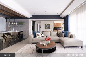 隱藏收納開啟歐美雜誌感居家！茶韻和咖啡香迴盪現代風豪宅_視覺圖