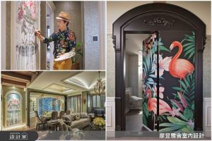 專屬手繪藝術牆，虛實交錯暗藏玄機，高端訂製無國界鄉村風豪宅！_視覺圖