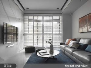 黑灰白極簡宅，以暖色綠意增添生活溫度_視覺圖