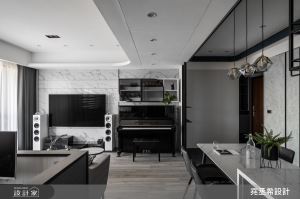 愛上回家的感覺！活用異材質技法，讓圓形語彙勾勒溫潤沉穩現代宅_視覺圖