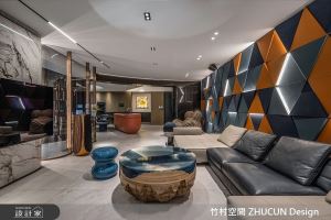 跳脫框架思維，圓弧動線X異材質型塑絢麗時尚宅_視覺圖