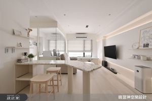 〔開箱影片〕水磨石中島讓我家就像韓系咖啡廳！臥榻成為毛孩曬太陽的小角落_視覺圖