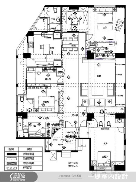 95坪老屋(16~30年)＿奢華風案例圖片＿一堤室內設計＿一堤_01之5