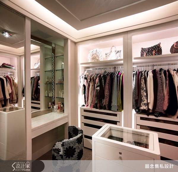 90坪中古屋(5~15年)＿奢華風更衣間案例圖片＿藝念集私空間設計＿藝念集私_21之9