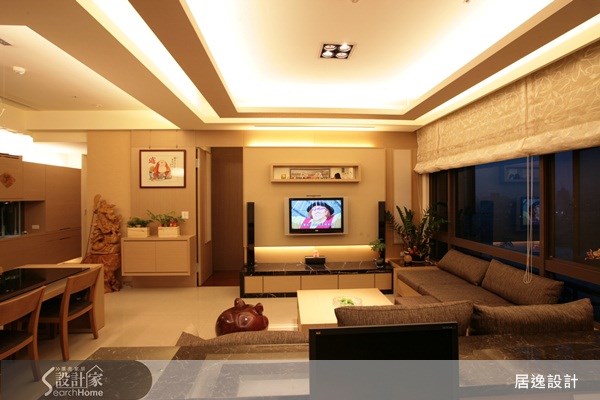30坪新成屋(5年以下)＿休閒風客廳案例圖片＿江榮裕建築師+居逸室內設計＿江榮裕_20之5