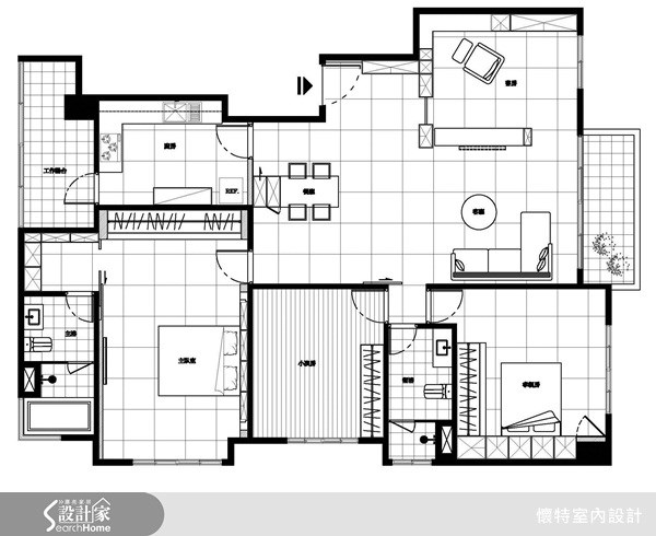 40坪＿現代風案例圖片＿懷特室內設計＿懷特_01之13