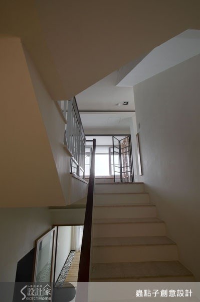 100坪新成屋(5年以下)＿現代風樓梯案例圖片＿蟲點子創意設計＿蟲點子_01之14