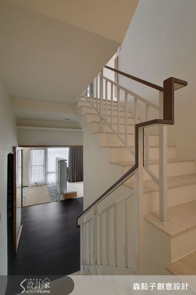 100坪新成屋(5年以下)＿現代風樓梯案例圖片＿蟲點子創意設計＿蟲點子_01之13