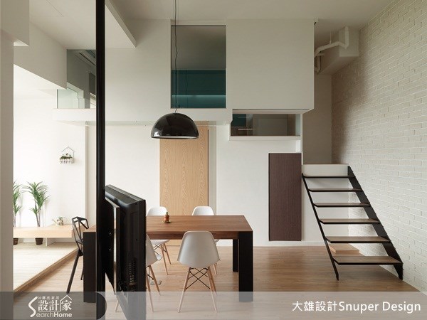 32坪中古屋(5~15年)＿北歐風餐廳樓梯案例圖片＿大雄室內設計Snuper Design＿大雄_03之7