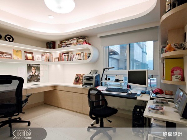 26坪中古屋(5~15年)＿現代風書房案例圖片＿絕享設計＿絕享_36之16
