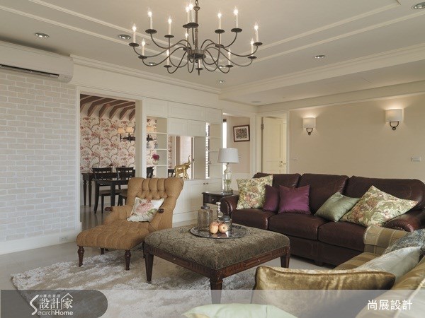 100坪新成屋(5年以下)＿美式風客廳案例圖片＿尚展空間設計＿尚展_32之5