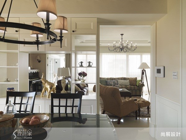 100坪新成屋(5年以下)＿美式風客廳餐廳案例圖片＿尚展空間設計＿尚展_32之8